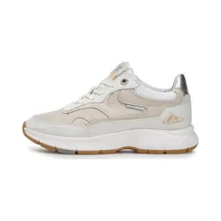 Floris Van Bommel Sneakers Laag 'Daysi 06' Lichtbeige / Zilver / Wit / Offwhite