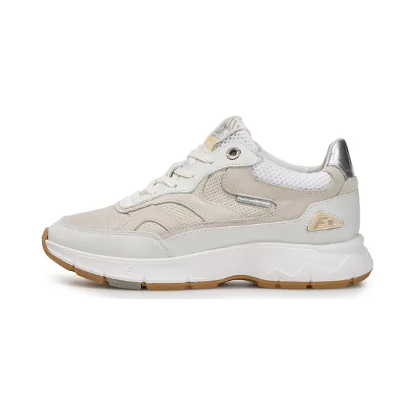 Floris Van Bommel Sneakers Laag 'Daysi 06' Lichtbeige / Zilver / Wit / Offwhite thumbnail