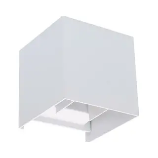 Led's Light Kubus Led Wandlamp Buiten - 2 Lichts - IP65 Waterdicht - Warm Wit Licht - Wit