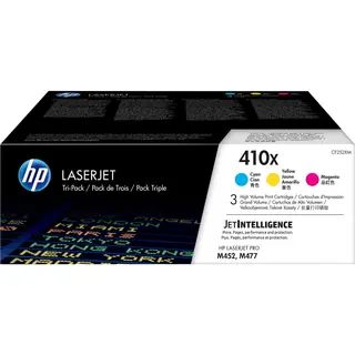 Hp 410X - Tonercartridge - Origineel - Hoge Capaciteit - 3 Pack - Cyaan/Magenta/Geel
