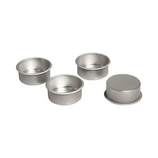 Rayher hobby materialen Metalen Waxinelicht Houders 8x Stuks - Kerststukjes Maken Of Kaarsen Onderdelen