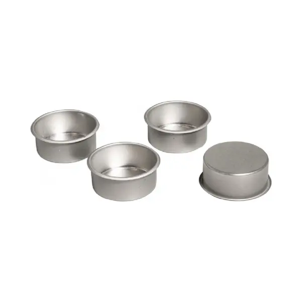 Rayher hobby materialen Metalen Waxinelicht Houders 8x Stuks - Kerststukjes Maken Of Kaarsen Onderdelen thumbnail