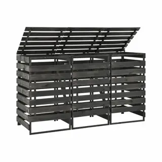 VidaXL - Containerberging - Driedubbel - 210x75x121 - Cm - Geverfd - Grenenhout