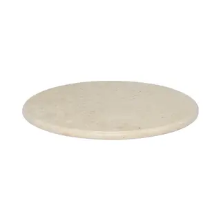 VidaXL Tischplatte Creme Ø60x2, 5 Cm Marmor