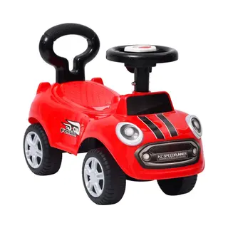 VidaXL Kinderauto Mit Rückenlehne Rutscher Rutschauto Kinderfahrzeug Lauflernhilfe Baby Kinder Auto Fahrzeug Lauflernauto Für 12-36 Monate Rot