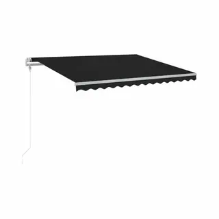 VidaXL Automatische Markise Mit Led & Windsensor 400x350 Cm Anthrazit