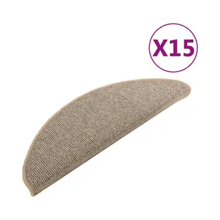 Treppenmatten 15 Stk. Grau Und Braun 65x21x4 Cm Vidaxl635620