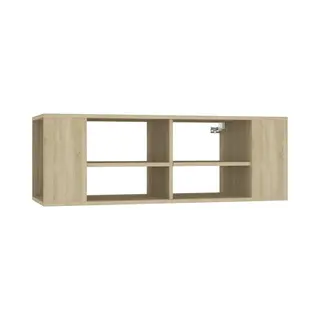 Vidaxl - Tv-wandschrank Sonoma-eiche 102x35x35 Cm Holzwerkstoff