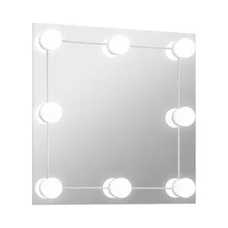 VidaXL Wandspiegel Mit Led-Beleuchtung Quadratisch Glas