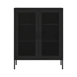 VidaXL Lagerschrank Schwarz 80x35x101, 5 Cm Stahl