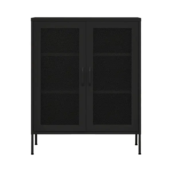VidaXL Lagerschrank Schwarz 80x35x101, 5 Cm Stahl thumbnail
