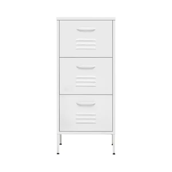 VidaXL Lagerschrank Weiß 42, 5x35x101, 5 Cm Stahl thumbnail