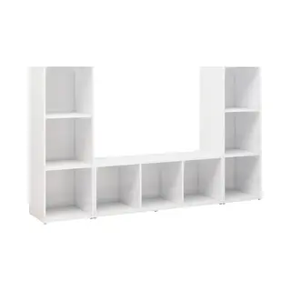 Vidaxl - Tv-schränke 3 Stk. Weiß 107x35x37 Cm Holzwerkstoff