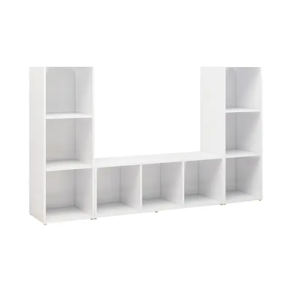Vidaxl - Tv-schränke 3 Stk. Weiß 107x35x37 Cm Holzwerkstoff thumbnail