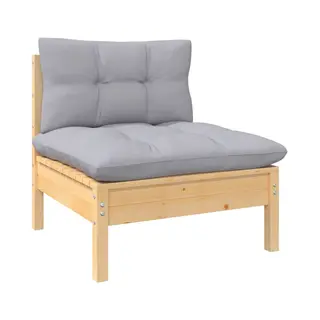 VidaXL 806633 tuinbank Hout, Stof/Weefsel, Polyester