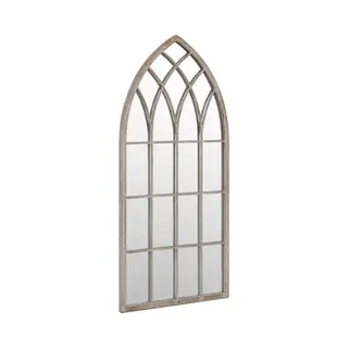 Vidaxl Gartenspiegel Sand 100x45 Cm Eisen
