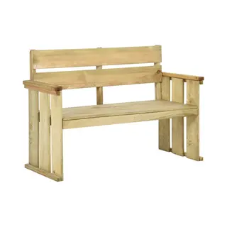 Vidaxl - Gartenbank 121 Cm Kiefernholz Imprägniert