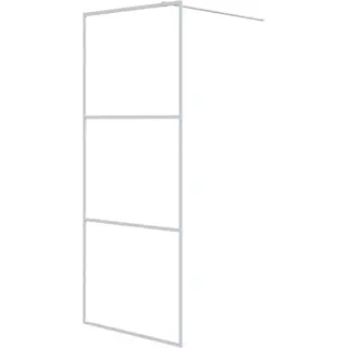 Duschwand Für Begehbare Dusche Weiß 80x195 Cm Esg-klarglas Vidaxl