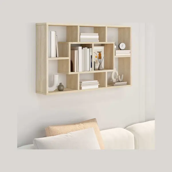 Wandregal Sonoma-eiche 85x16x52, 5 Cm Holzwerkstoff Vidaxl thumbnail