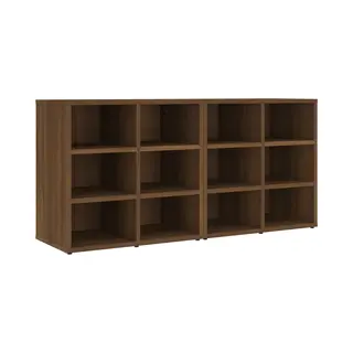 VidaXL Schuhregale 2 Stk. Braun Eichen-Optik 52, 5x30x50 Cm