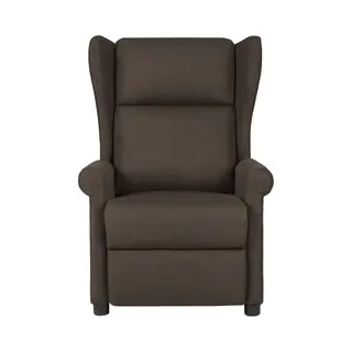 VidaXL Massagesessel Dunkelbraun Stoff