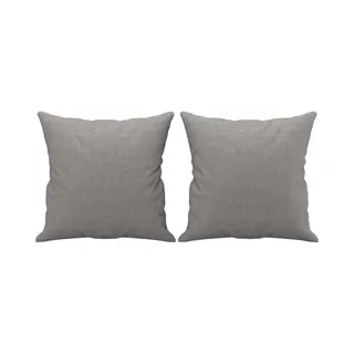 Zierkissen 2 Stk. Hellgrau 40x40 Cm Stoff Vidaxl