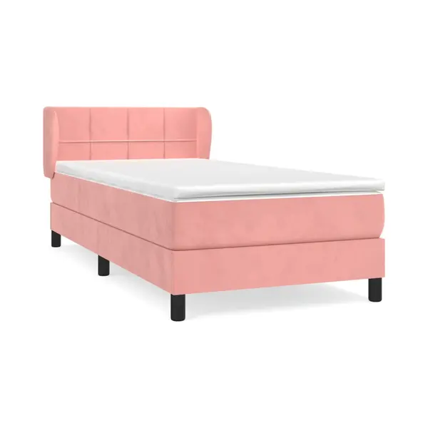 Boxspringbett Mit Matratze Rosa 90x200 Cm Samt Vidaxl thumbnail