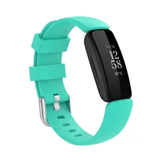 By Qubix Geschikt Voor Fitbit Inspire 2 & Ace 3 - Sportbandje Met Gesp - Maat, Large - Mint Groen Smartwatchbandje Bandje Armband Polsband Strap Band