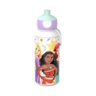 Mepal Pop-up Drinkfles Campus - 400 Ml - Sluit Goed Af - Drinkbeker Voor Kinderen - Princess Power