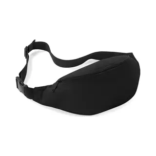 Jumada's - Sportieve Heuptas - Zwart - 2.5L - Grote Heuptas Voor Paspoorten, Telefoon, Cash Geld Of Een Kleine Reisgids - Stoere Buiktas - Schoudertas