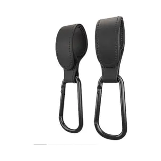 Knaak Kinderwagen Tassenhaakjes - Buggy Haakjes Voor Tassen - Zwart - Set Van 2