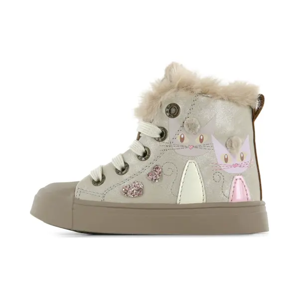 Shoesme Gold Schnürschuhe Mit Kitten thumbnail