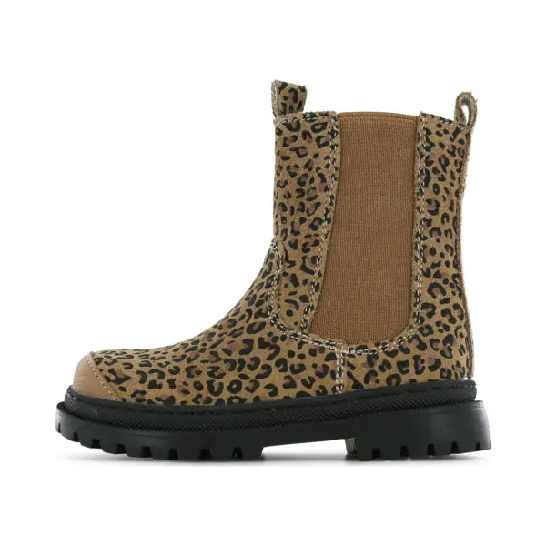 Shoesme Cognac Chelseaboot Met Panterprint thumbnail