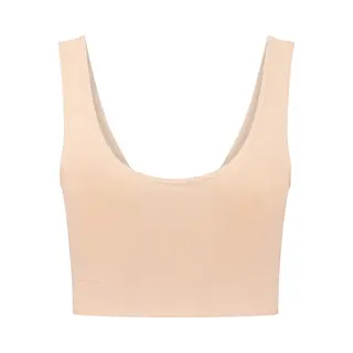 Bye Bra Soft Touch Seamless Reversible Bra Top, Beige, M