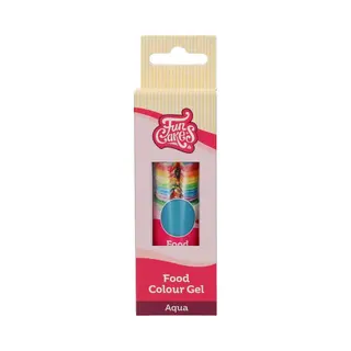 FunCakes Food Colour Gel - Aqua Blauw - 30g - Voedingskleurstof - Eetbare Kleurstof - Hoog Geconcentreerd