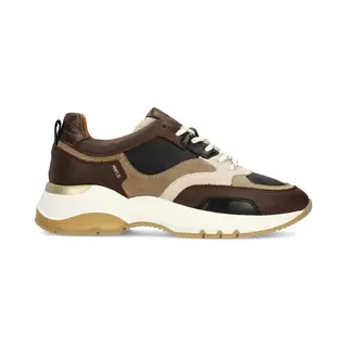 Manfield Braune Ledersneaker
