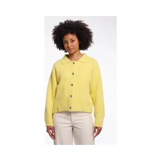 Rino & Pelle Rino&Pelle Damesvest - Bubbly Vest - Geel