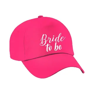 Bellatio Decorations 1x Roze Vrijgezellenfeest Petje Bride To Be Sierlijk Dames - Vrijgezellenfeest Vrouw Artikelen/ Petjes