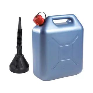 Eda Jerrycan Voor Olie En Brandstof - Blauw - 20 Liter - Met Een Handige Grote Trechter Van 39 Cm