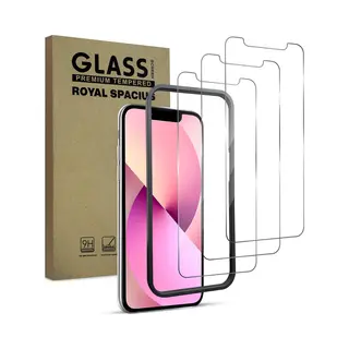 Royal Spacius 3 Stuks Screenprotector Geschikt Voor IPhone 13 Mini - Met Uitlijn Tool - Gehard Beschermglas - Tempered Glass Screen Cover