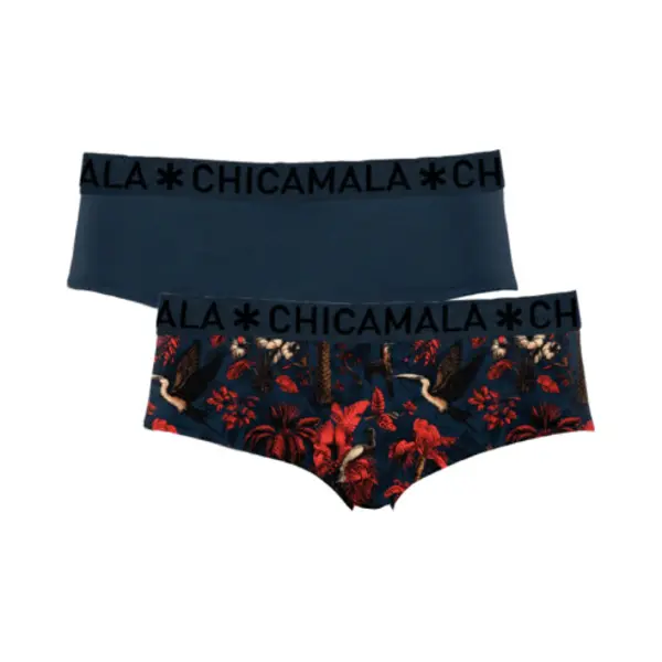 Muchachomalo Chicamala – Dames Briefs – 2 Pack - Normale Lengte – Onderbroeken Dames – Lingerie - Hipster – Ondergoed – Kleding - 95% Katoen – thumbnail