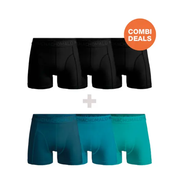 Muchachomalo Men Boxershorts - 3+3 Pack - Maat 4XL - 95% Katoen - Mannen Onderbroeken thumbnail