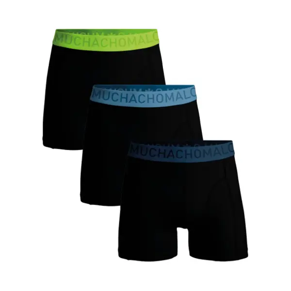 Muchachomalo – Boxershort Heren – Normale Lengte – Onderbroeken Heren – Boxershort – Microfiber – 3 Pack – Maat L thumbnail