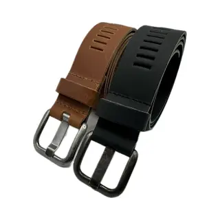 Arieszzz - Heren Riem - Leren Riem - Lederen Riem - Past Altijd - Mat Zwart 95 Cm - 4 Cm Breed - Totale Lengte 110 Cm - Zwart En Cognac - 2 Pack