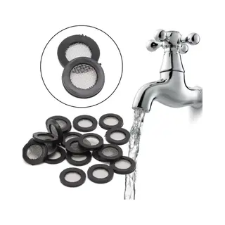 Fsw-Products - 4 Stuks - Filterdopjes Voor Kraan - Kraanfilters - Filter Voor Kranen - Rubber / Rvs - 1.8 Cm Dia