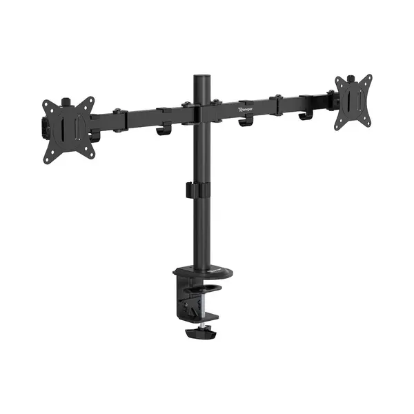 Ranqer Monitorhalterung/Tragarm Für 2 Monitore - 17-32 Zoll Bildschirme, Vesa 75 & 100 Mm Monitor Arm, Höhenverstellbar, 360° Rotation, Schwenk-, thumbnail