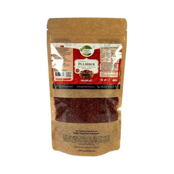 Dogaltakil DoĞAltakil Chilivlokken – 200g | 100% Natuurlijke, Pure Chilivlokken thumbnail