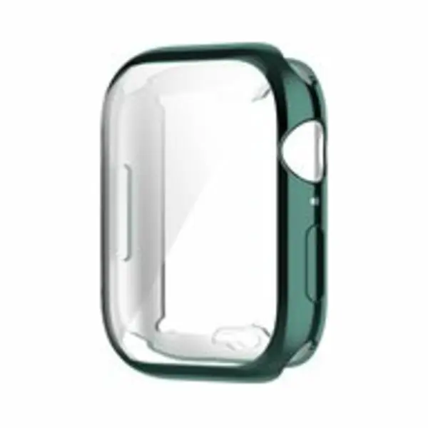 By Qubix Siliconen Case (volledig Beschermd) 41mm - Groen - Geschikt Voor Apple Watch 41mm Hoesje - Screenprotector - Bescherming IWatch - Bescherm thumbnail