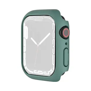 By Qubix Apple Watch 45 Mm Hard Case (open Front) - Groen - Geschikt Voor Apple Watch 45 Mm Hoesje - Screenprotector - Bescherming IWatch - Bescherm