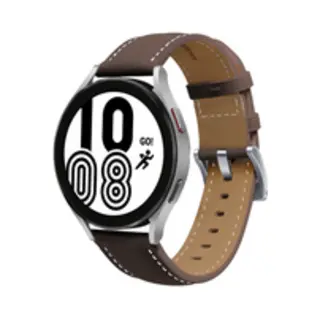 By Qubix - Smartwatch Bandje 20mm - Geschikt Voor Garmin Vivomove 3 - Hr - Luxe - Sport - Style - Trend - Premium Leather Bandje - Donkerbruin -